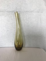 Ikea Blown Art Glass  Curved Bent Neck Vase 13&quot; - £22.10 GBP