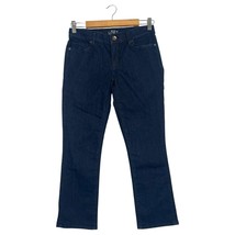 Ann Taylor Loft Jeans Womens 26 2 Blue Modern Kick Crop Stretch Denim Boho - $19.79