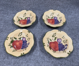 Home Trends 8&quot; Bowls Granada Fruit Earthenware Salad Soup Discontinued Set of 4 - £20.65 GBP