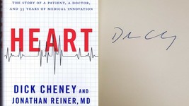 Dick Cheney Signed 2013 Heart Hardcover Book PREMIERE - £63.30 GBP