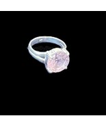Genuine  Rose Quartz Ring in Sterling Silver, Natural Rose Quartz Ring, ... - €39,80 EUR