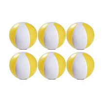 eBuyGB Pack of 12 Inflatable Colour Ball - Beach Pool Game, Yellow, 22 c... - $45.00