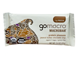 Gomacro Protein Bar (12) 2.4 Oz Peanut Butter Chocolate Chip USDA Organic - $19.80