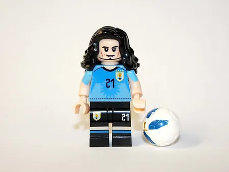 Gift Edinson Cavani Uruguayan Soccer Player Minifigure Mini Action Figures  - £5.75 GBP