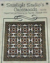 Vintage Starlight Studios Crossroads SS102 Sewing Craft Pattern Directions Quilt - £15.72 GBP