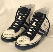 Polo Ralph Lauren Solomon II New York White/Navy Hi Top Fashion Shoes Me... - £27.18 GBP