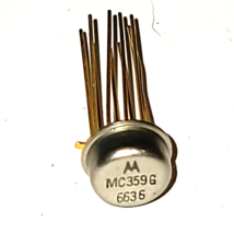 MC359G Dual 2 input NOR gates ECL TO-100 metal can pack 10 leads - £6.89 GBP