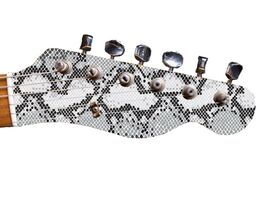 Pickguard Headstock Tremolo Skin Wrap Reskin for Guitars - K gray skin 663 - $27.99