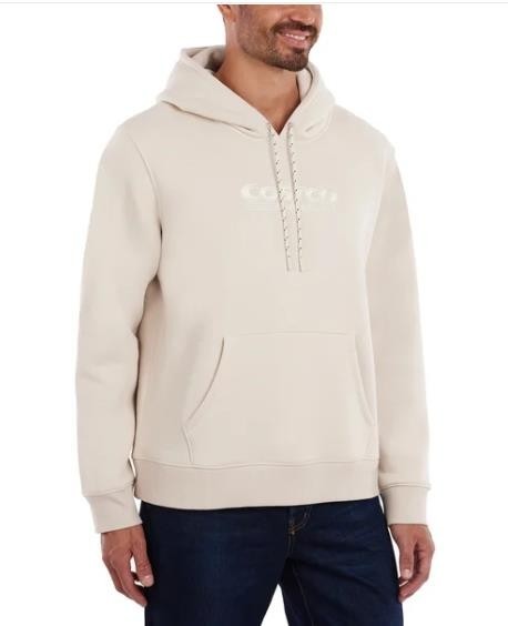 Costco Wholesale Mens Womens Hoodie Cream Unisex Kangaroo Pocket Heavyweight Item image 5