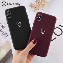 Lovebay Colorful Love Heart Case For iPhone 6 6S 7 8 Plus 11 Pro X XR XS Max 5 5 - £3.87 GBP+