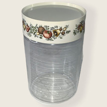 Vintage Spice Of Life PYREX Glass Storage Jar Canister W/ Lid - £18.37 GBP