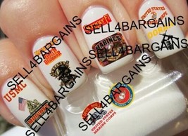 United States Marine Corp Marines》10 Different Designs》Nail Art Decals - $9.09