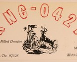 Vintage CB Ham radio Amateur Card KNC 0421 Aumsville Oregon - £5.53 GBP