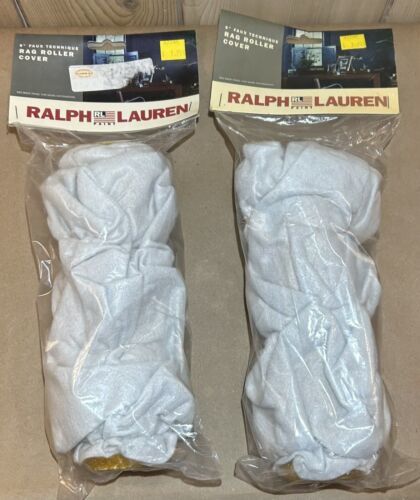 (2) Ralph Lauren 9” Faux Tech Rag Roller Cover