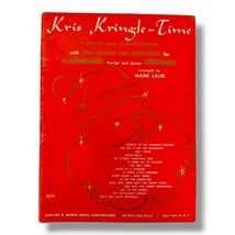 Kris Kringle Time Sheet Music Christmas Holiday Santa Song Book Hammond Organ  - £26.11 GBP