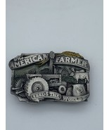 Siskiyou Belt Buckle The American Farmer Feeds The World Vintage 1983 - $41.00 CAD