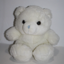 Build A Bear White Blue Nose Bear 10&quot; Sits Plush BAB Soft Toy Stuffed 19... - $13.55