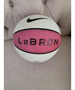Rare ! LeBron James Nike Size 7 Mini Basketball Red And White! - $26.93
