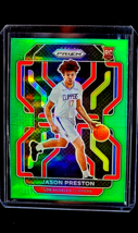 2021 2021-22 Panini Prizm Green 327 Jason Preston RC Rookie Los Angeles Clippers - $1.98