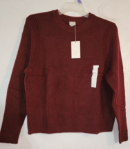 Women&#39;s A New Day Sz L Sweater Burgundy  NEW - £9.90 GBP