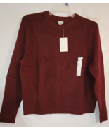 Women&#39;s A New Day Sz L Sweater Burgundy  NEW - $12.59