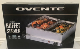 Ovente Electric Buffet Server 2 Warming Pan Portable Food Warmer Catering Party - £39.40 GBP