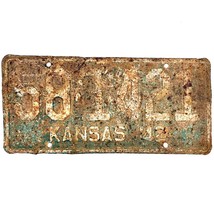 1942 United States Kansas Philips County Passenger License Plate 58-1421 - £26.30 GBP