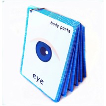 36 Pieces Of My Body Parts Flash Cards For Toddlers- The Flash Holepunched- So Y - £18.73 GBP