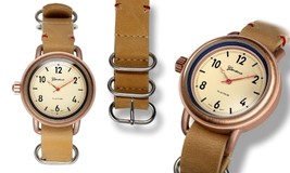 NEW Geneva 9872 Women&#39;s Meyrin Collection Caramel Tone Leather Ladies Cute Watch - £11.03 GBP