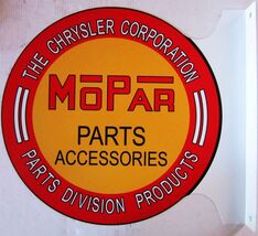 MOPAR Parts Flange Sign 12" Diameter - $60.00