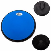 PAITITI 8 Inch Silent Practice Drum Pad Round Shape with Carrying Bag Bl... - $19.99