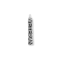 Sterling Silver &quot;VETERAN&quot; Charm for Charm Bracelet or Necklace - £17.98 GBP