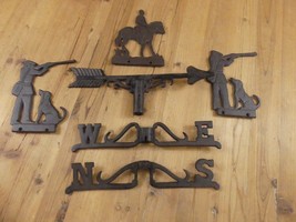 VARIOUS CAST IRON WEATHERVANE DIRECTIONS PARTS FIGURES STEAMPUNK REPURPO... - $44.99