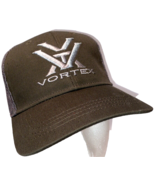Vortex Optics Hat Mesh Trucker Snapback Cap Embroidered Logo Olive Green... - £16.57 GBP