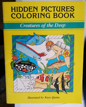 vintage childrens coloring book sealife animals creatures hidden picture... - £3.75 GBP