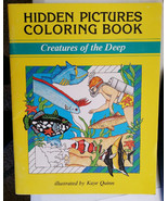 vintage childrens coloring book sealife animals creatures hidden picture... - £3.79 GBP