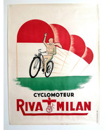 Moped Riva Milan - Original Poster - J.J Gilet - Poster – C. 1960 - $271.53