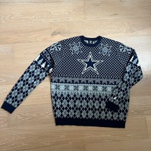 NFL Team Apparel Dallas Cowboys Ugly Christmas Sweater 2XL - £21.70 GBP