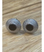 Vintage Swank Silver Tone Black Enamel Cufflinks Men&#39;s Estate Jewelry Fi... - $376.33 MXN