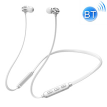 Bluetooth 5.0 earphone neck-mounted wire magnetic adsorption function white - £15.97 GBP