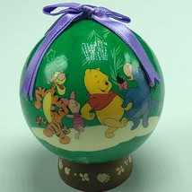 Winnie Pooh Christmas Ornament Walt Disney Figurine Friends Green Dance Eeyore - £11.83 GBP