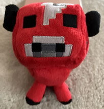 Minecraft Red Black Gray Cow Plush Stuffed Animal Toy - £9.81 GBP