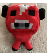 Minecraft Red Black Gray Cow Plush Stuffed Animal Toy - £9.63 GBP