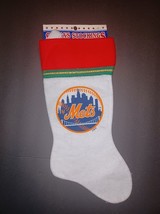 Vintage New York Mets Christmas Holiday Santa&#39;s Stockings Topperscot 14&quot; - £5.98 GBP