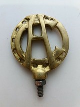 HC Front Mudguard Emblem For Vintage Bicycle And Motorcycle Badge Brass - $35.00