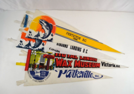 Canada Travel Pennants Parksville Victoria Wax Museum Gisbons Landing Penticton - £22.79 GBP
