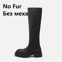 New Arrival Women Knee-High Boots Autumn Winter Fashion Platforms Thick Heels Lo - £95.22 GBP