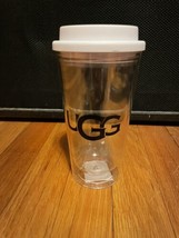 UGG Boots Beverage Cup With Lid Rare Collectible Drink White Lid - $14.76