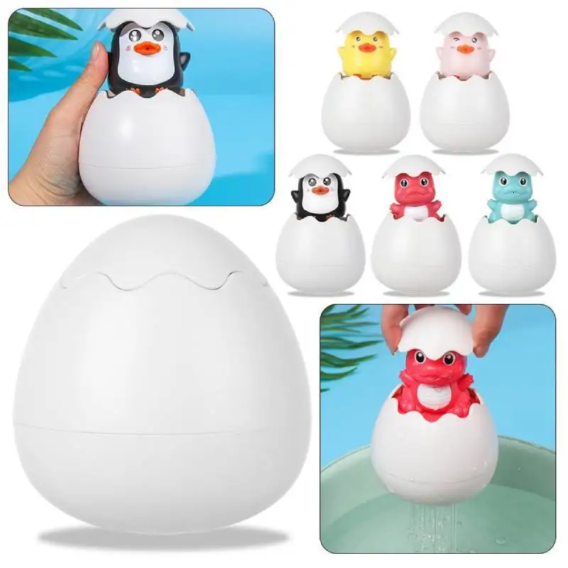 Bathtub Duck Spray Toy Kids Penguin Egg Hatching Toy Easter Egg Hatching - £10.70 GBP