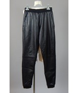 GIANNI VERSACE Versus black Vegan Leather Cotton Joggers relaxed fit Uni... - £175.91 GBP